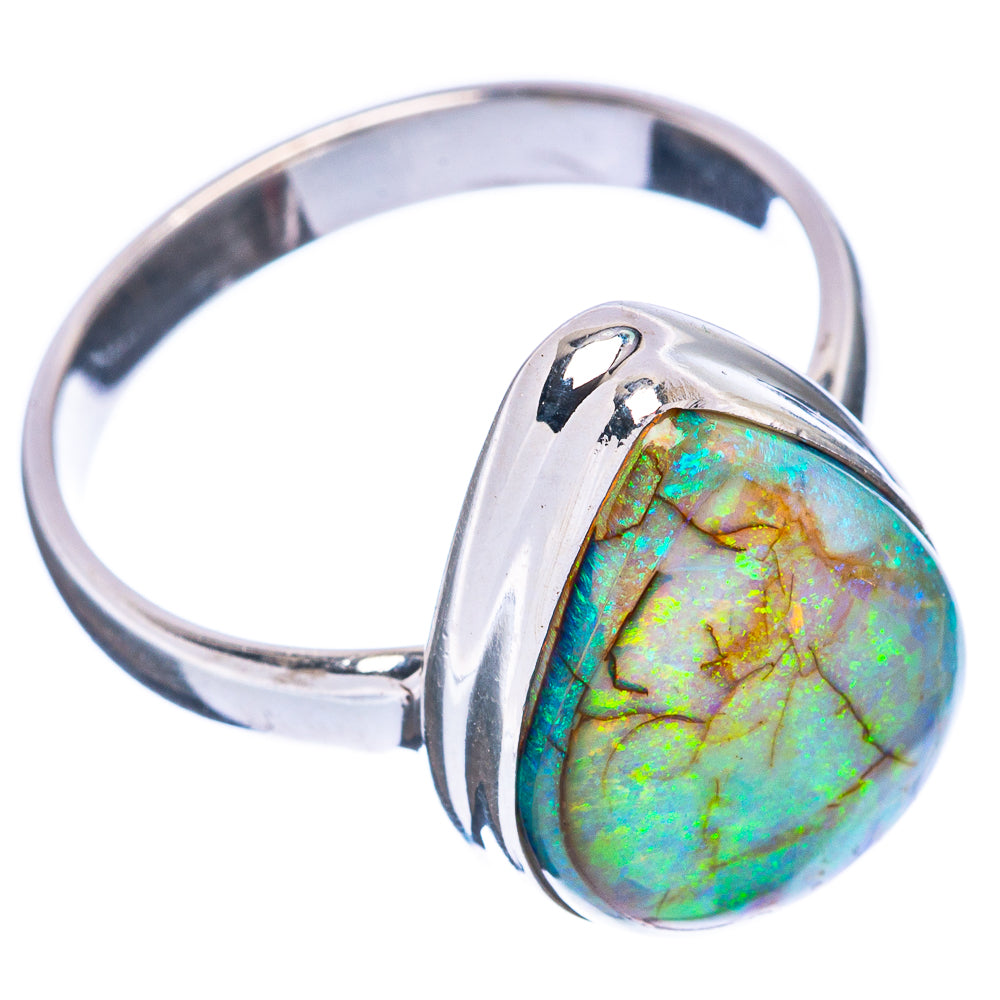 Rare Sterling Opal Ring Size 9.25 (925 Sterling Silver) R2836