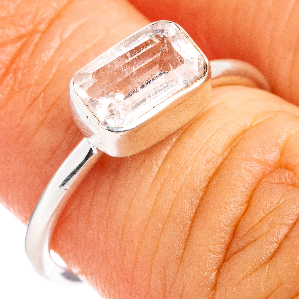 Rare Morganite Ring Size 5.75 (.925 Sterling Silver)
