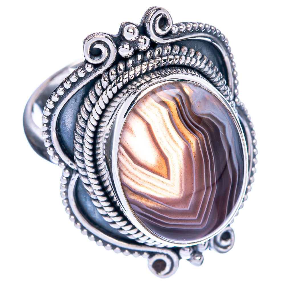 Botswana Agate Ring Size 6 (925 Sterling Silver) R144394