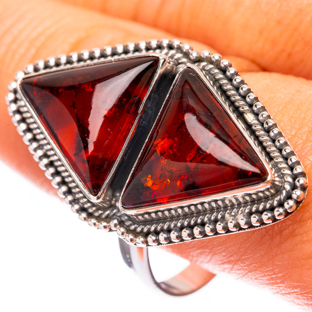 Large Baltic Amber 925 Sterling Silver Ring Size 11.75 (925 Sterling Silver) RING140399