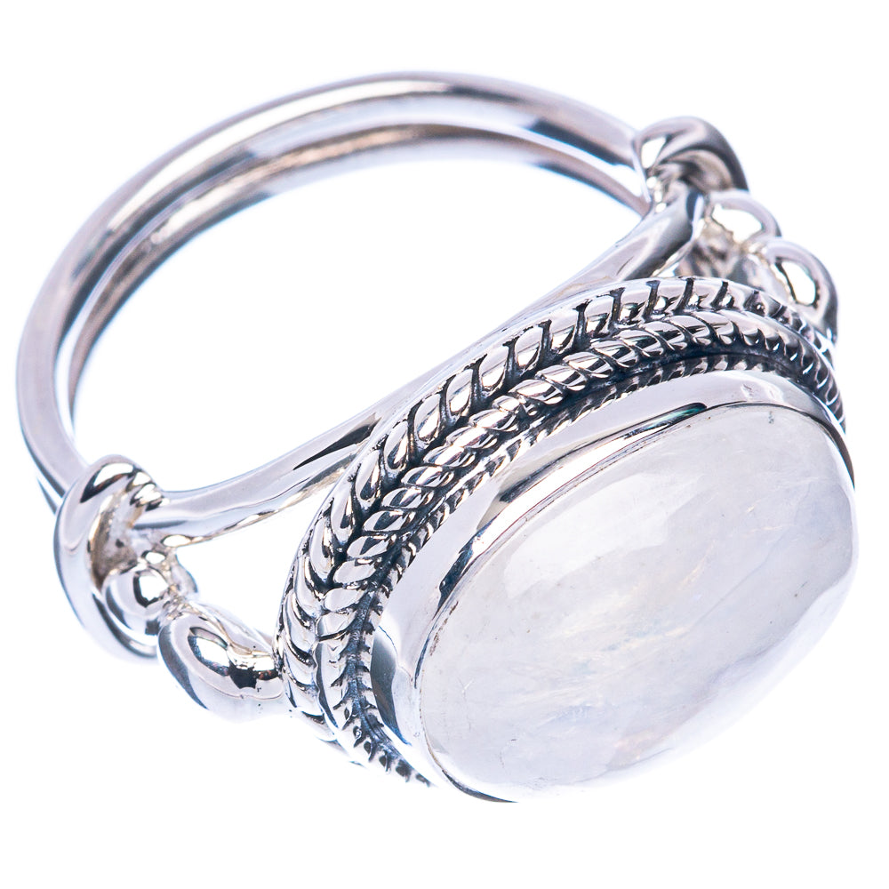 Premium Rainbow Moonstone 925 Sterling Silver Ring Size 7 (925 Sterling Silver) R2704