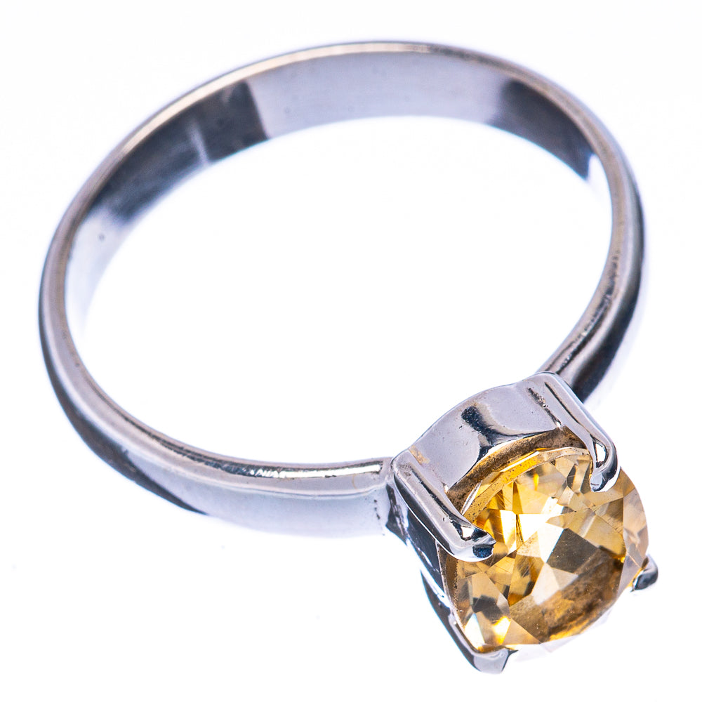 Value Faceted Citrine Ring Size 7.5 (925 Sterling Silver) R3062