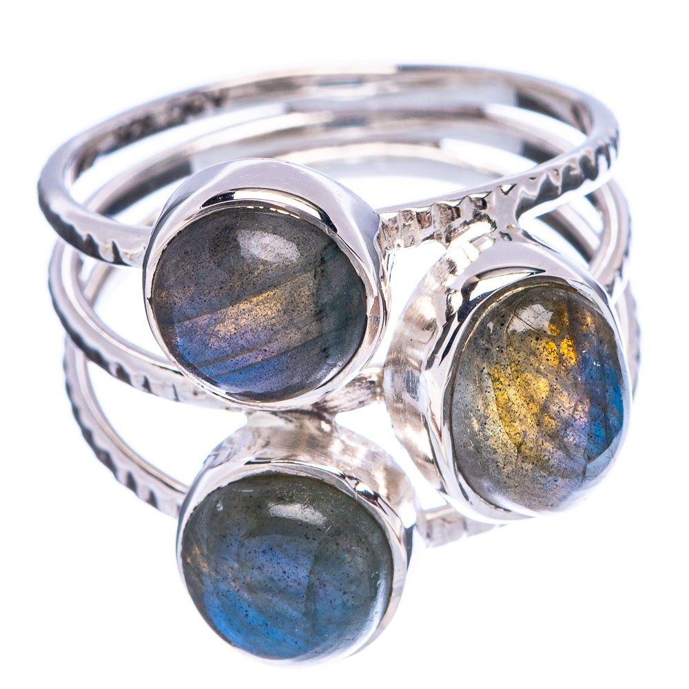 Premium Labradorite Ring Size 6.75 (.925 Sterling Silver)