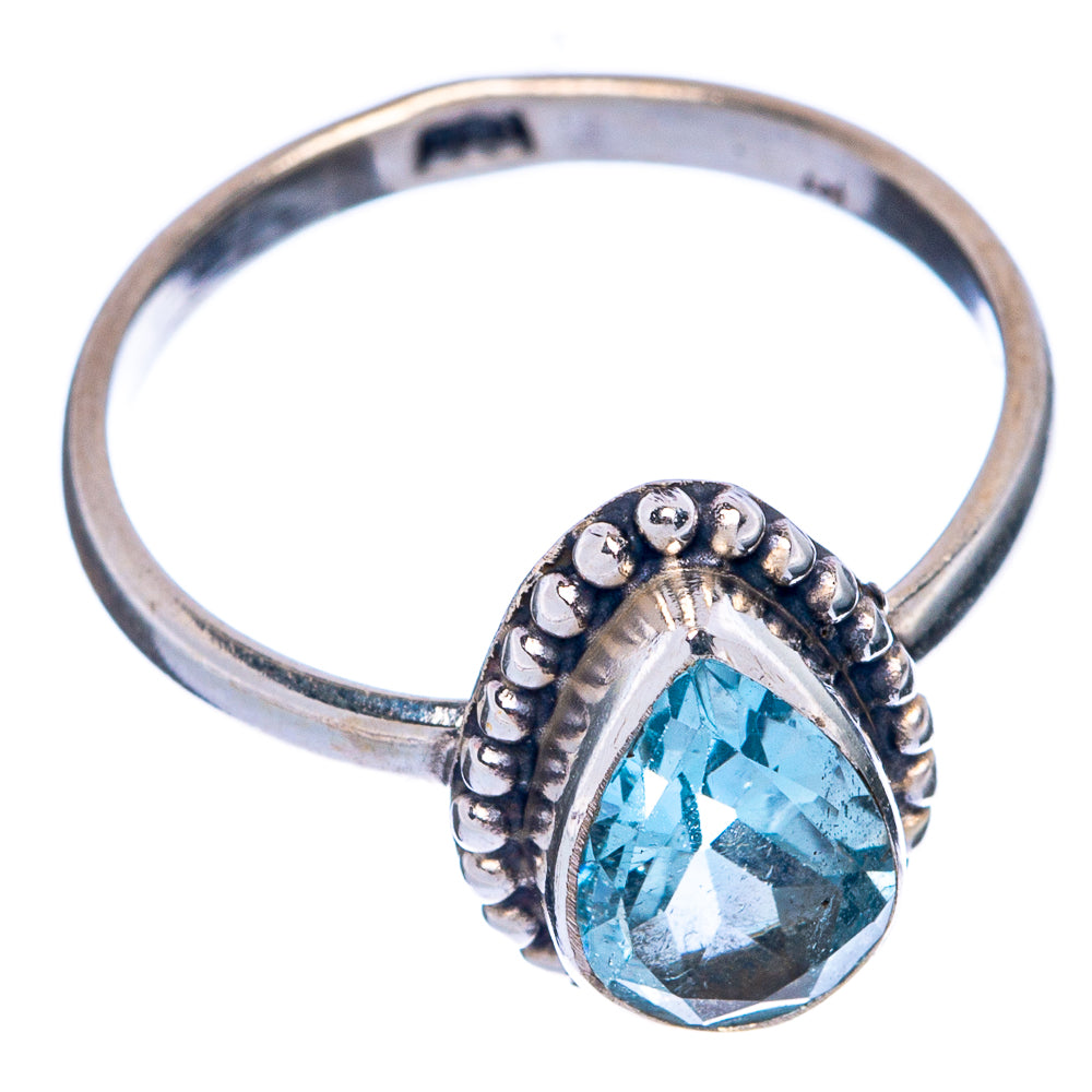 Blue Topaz Dainty Ring Size 6 (925 Sterling Silver) R145374
