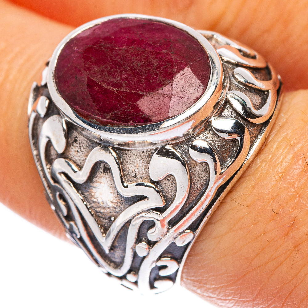 Red Sillimanite Ring Size 6.75 (925 Sterling Silver) R146190