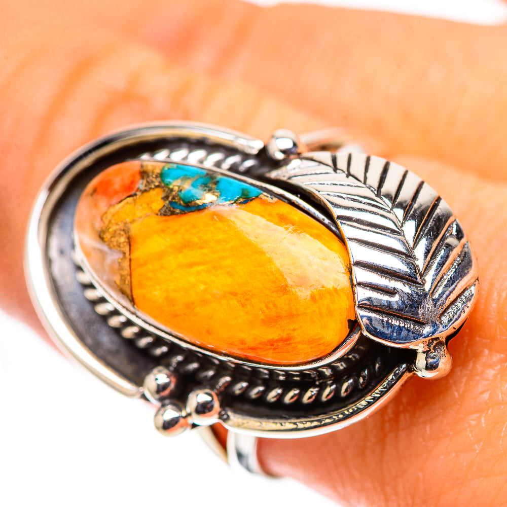 Spiny Oyster Turquoise Ring Size 8.75 (925 Sterling Silver) RING138341