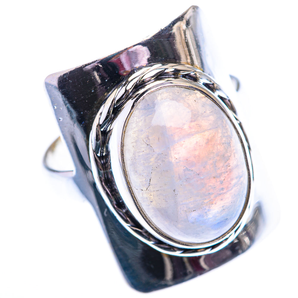 Rainbow Moonstone 925 Sterling Silver Ring Size 9.75 (925 Sterling Silver) RING140328