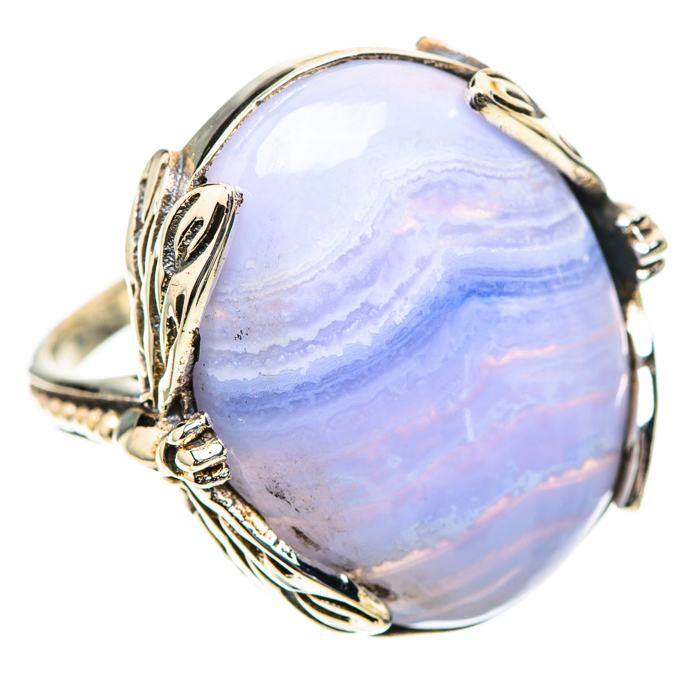 Blue Lace Agate Ring Size 7 (925 Sterling Silver) RING139187