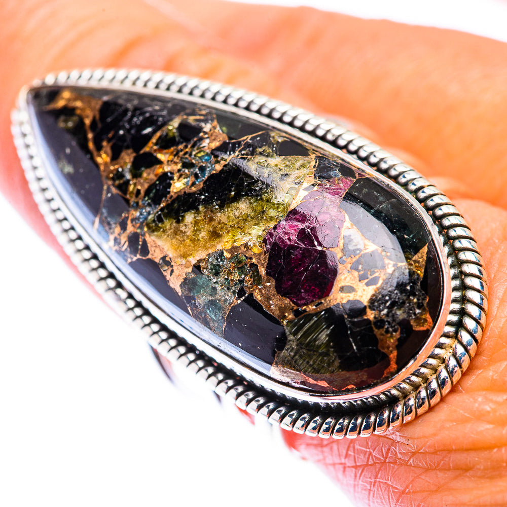 Large Mohave Black Onyx Ring Size 9 (925 Sterling Silver) RING140259