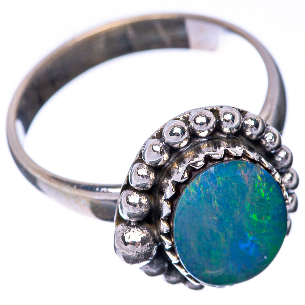 Doublet Fire Opal Ring Size 7 (925 Sterling Silver) R145132
