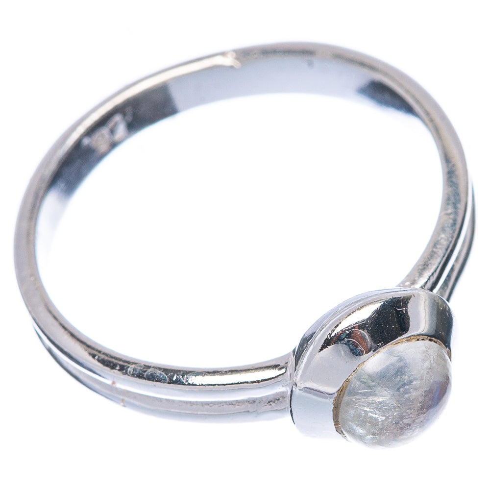 Rainbow Moonstone Dainty Ring Size 8 (925 Sterling Silver) R145911