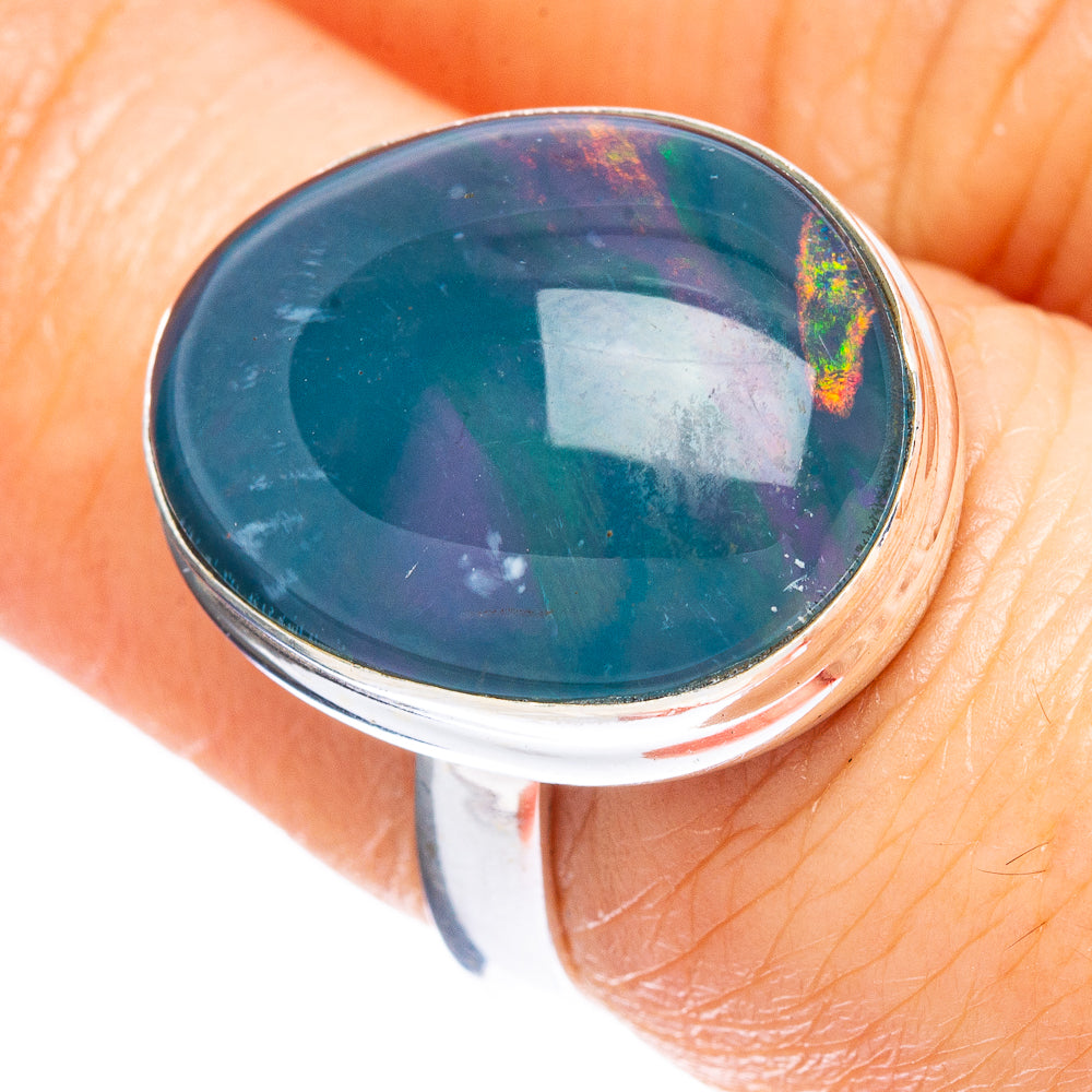 Rare Triplet Opal Ring Size 7.25 (925 Sterling Silver) R2361