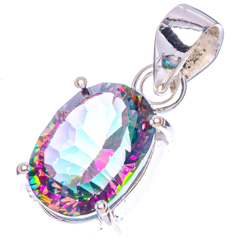 Mystic Topaz Pendant 1" (.925 Sterling Silver)