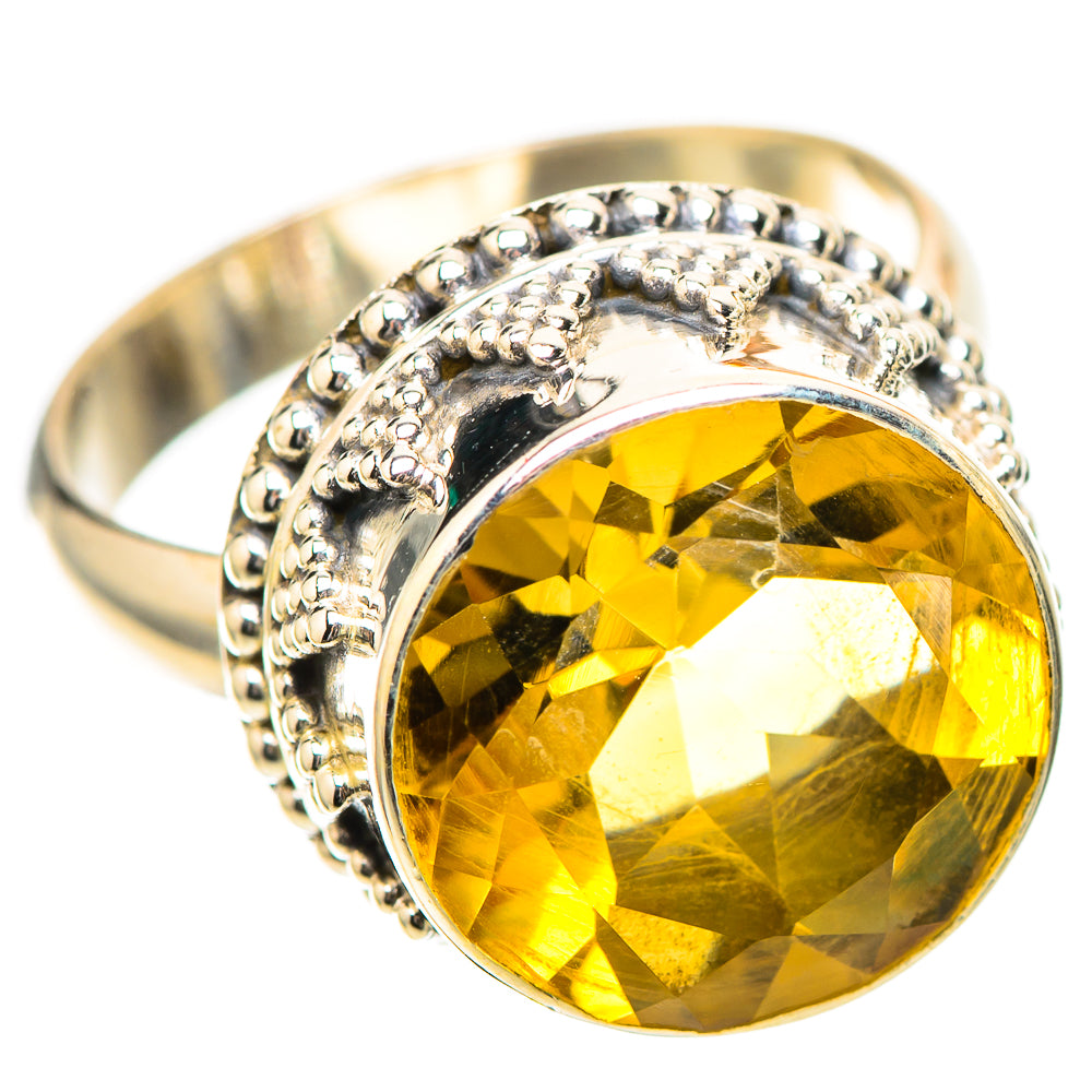 Faceted Citrine Ring Size 7 (925 Sterling Silver) RING139238