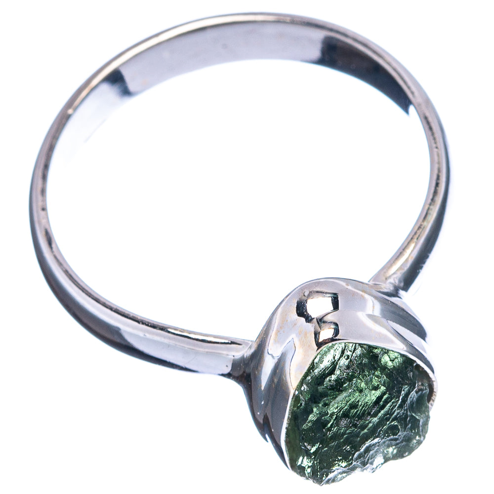Rare Moldavite Ring Size 9 (.925 Sterling Silver)