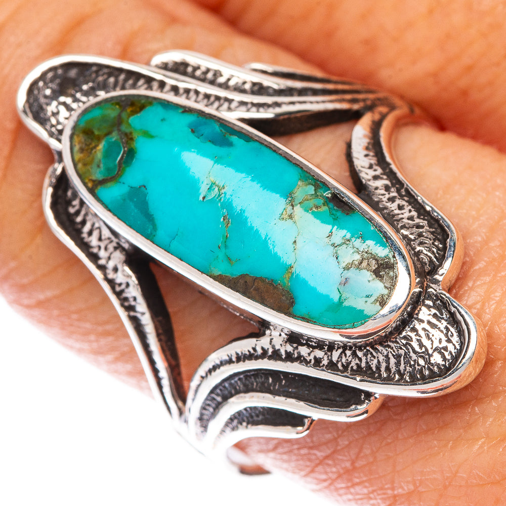 Rare Arizona Turquoise Ring Size 9.5 (925 Sterling Silver) R1545