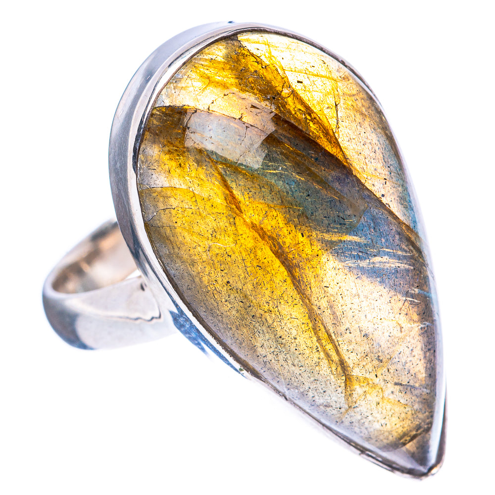 Labradorite Ring Size 7 (925 Sterling Silver) R4137