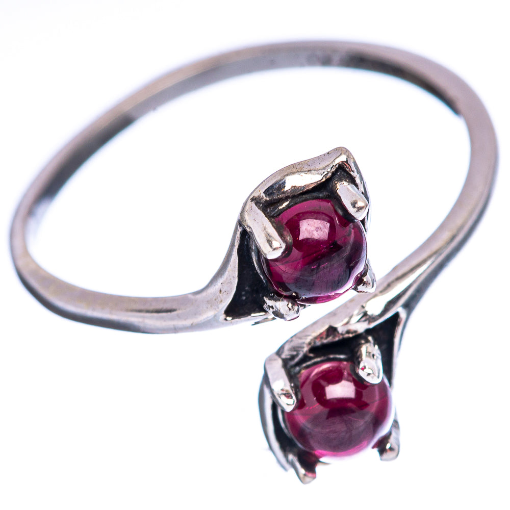 Dainty Garnet Ring Size 7 (.925 Sterling Silver)