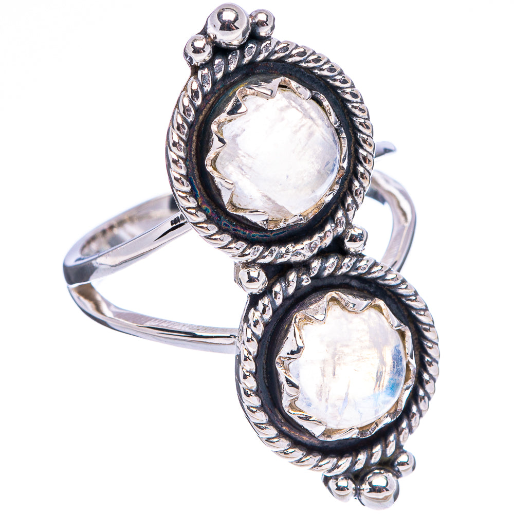 Premium Rainbow Moonstone Ring Size 6.75 (.925 Sterling Silver)