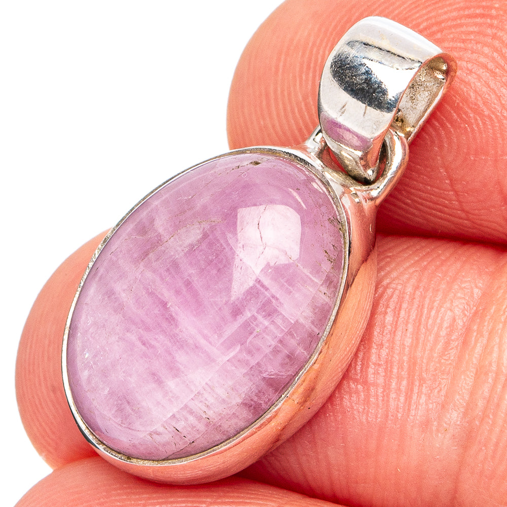 Rare Kunzite Pendant 1" (.925 Sterling Silver)