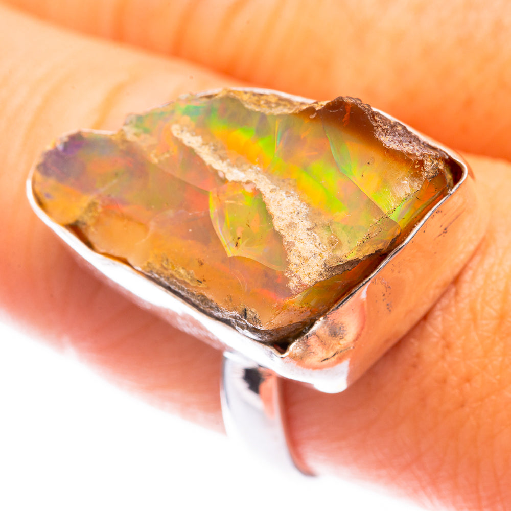 Raw Ethiopian Opal Ring Size 9 (925 Sterling Silver) R141318