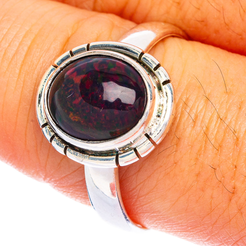 Black Opal Ring Size 9.5 (925 Sterling Silver) R144440