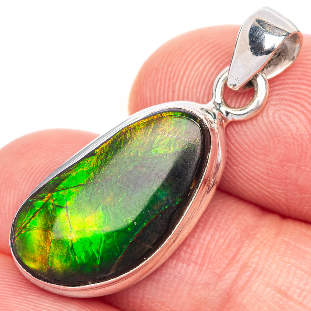 Canadian Ammolite Pendant 1 1/4" (925 Sterling Silver) PD39868