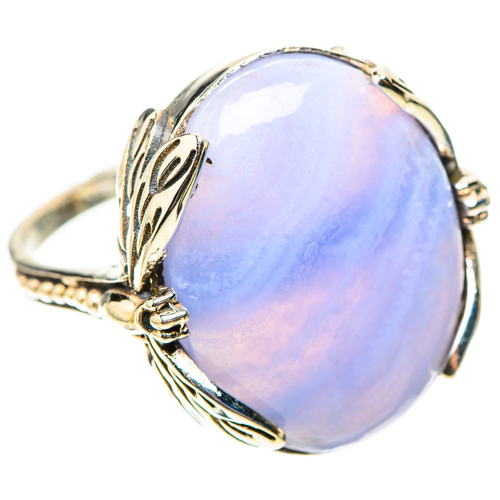 Blue Lace Agate Ring Size 9.75 (925 Sterling Silver) RING138698