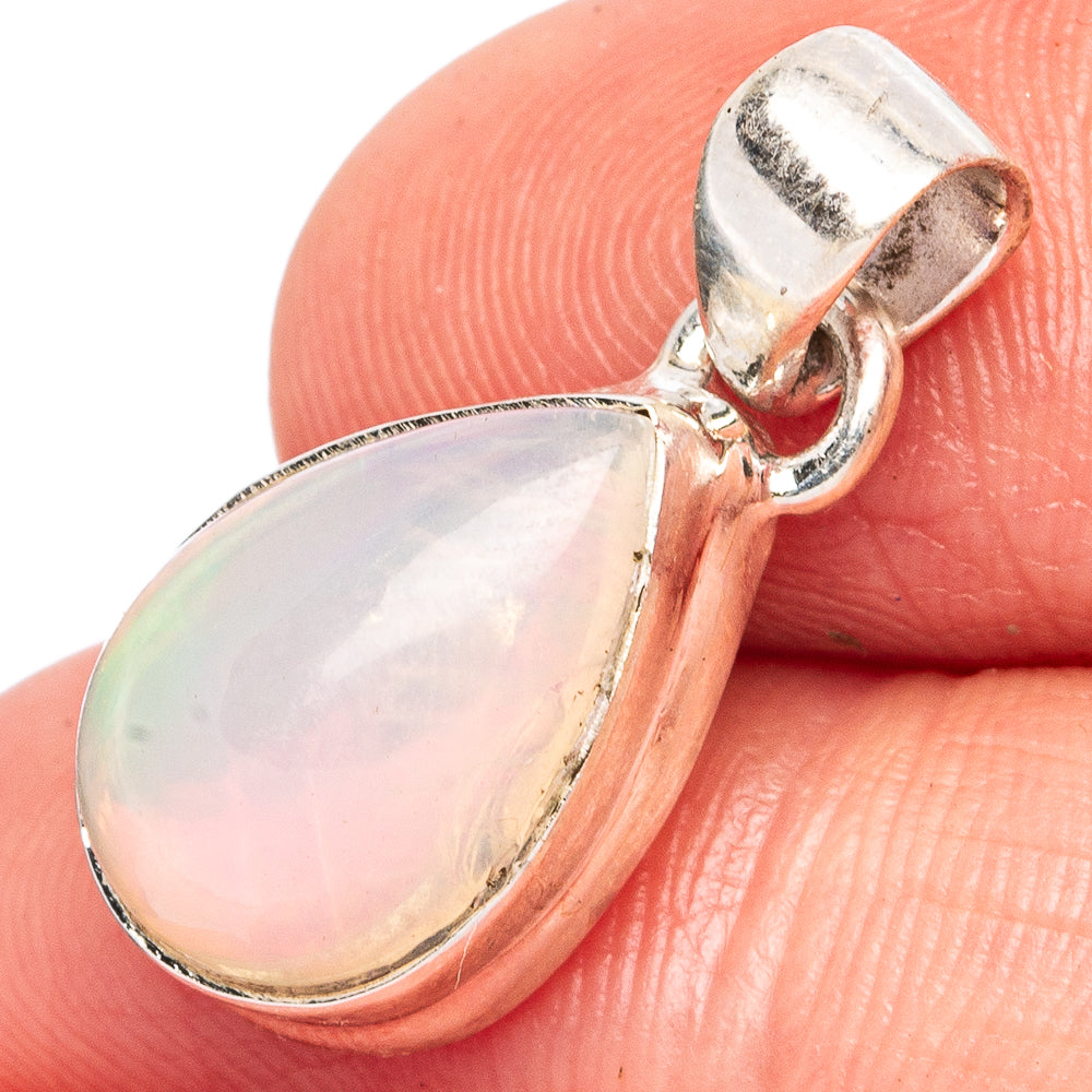 Large Rare Ethiopian Opal Pendant 7/8" (925 Sterling Silver) P43474