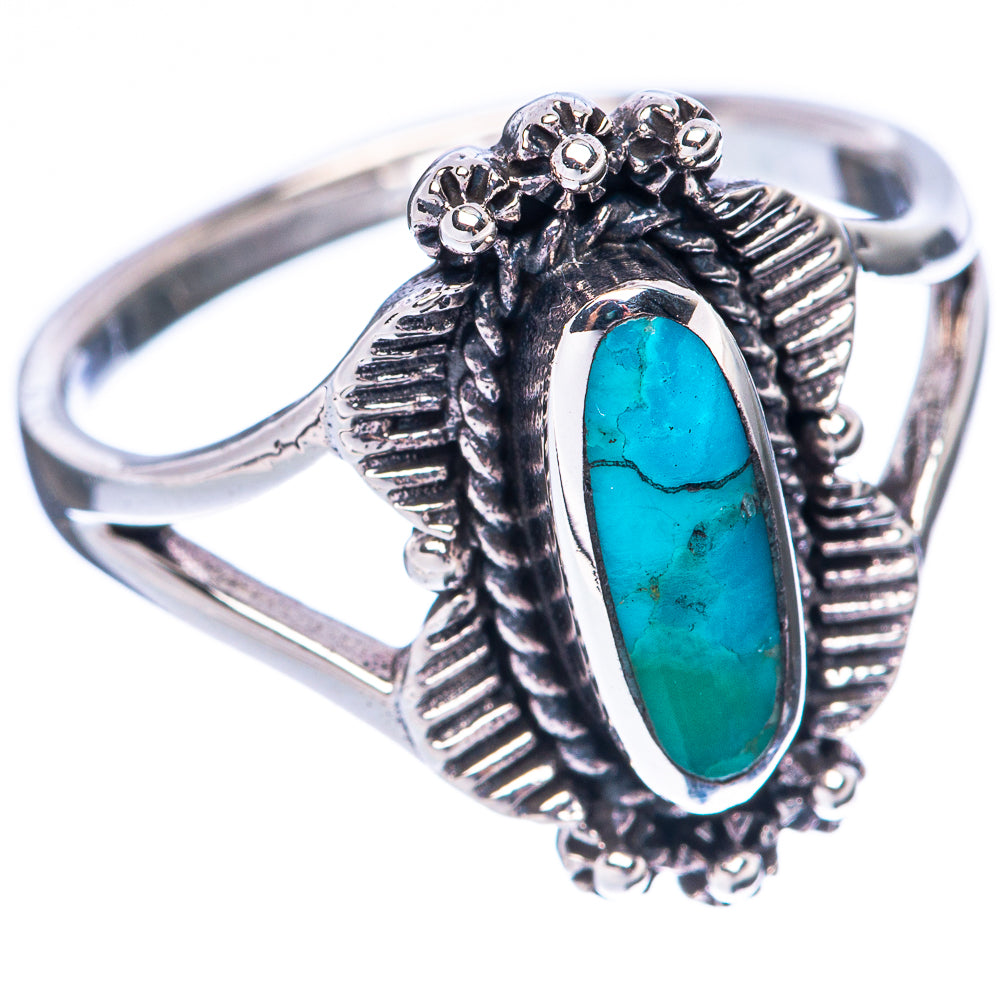 Rare Arizona Turquoise Ring Size 8.5 (925 Sterling Silver) R2207