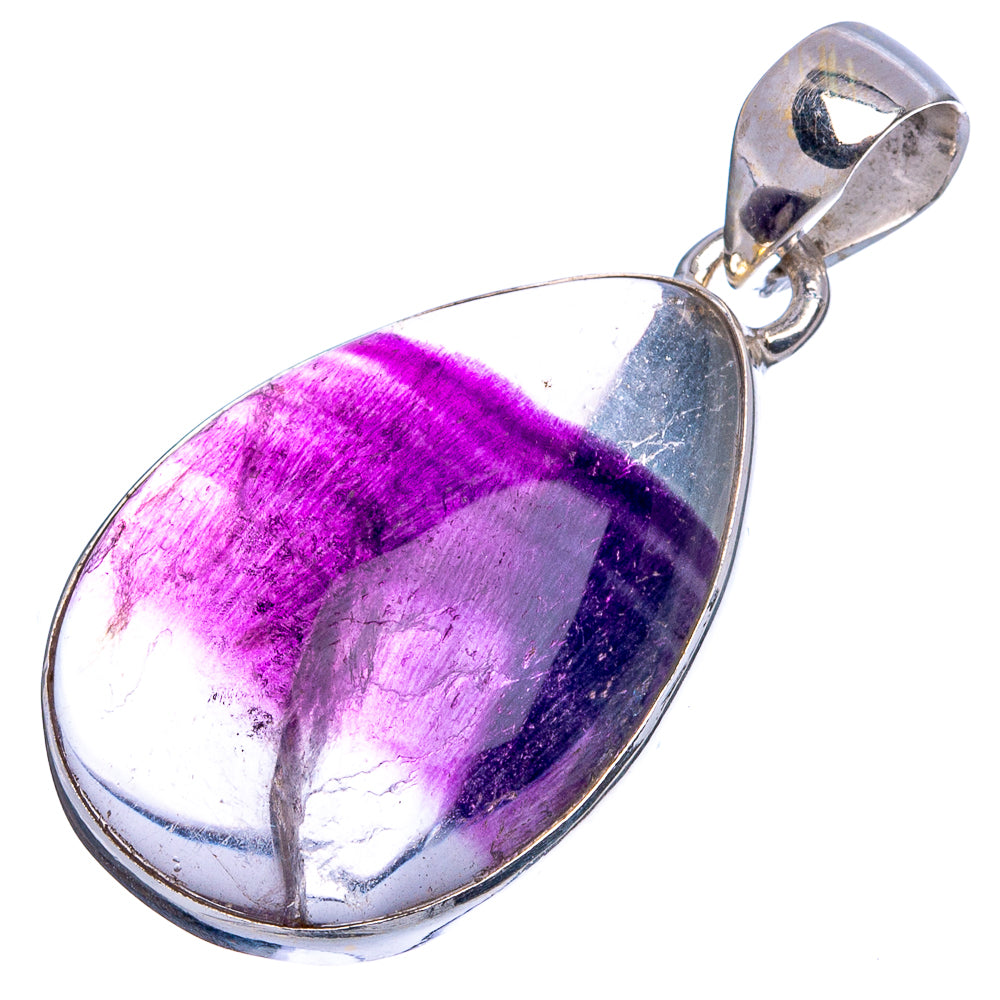 Chevron Amethyst Pendant 1 3/8" (925 Sterling Silver) P43298