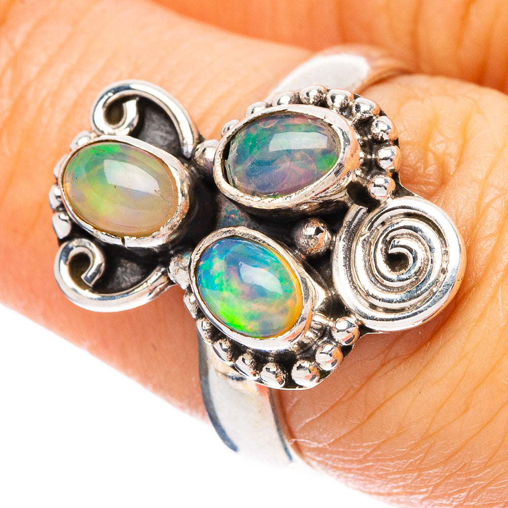 Rare Ethiopian Opal Ring Size 7 (925 Sterling Silver) R4435