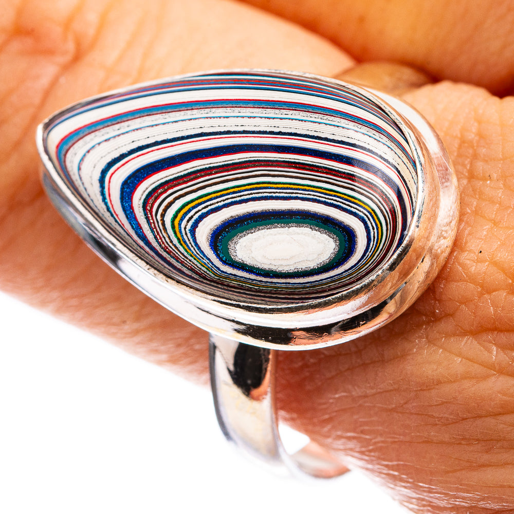 Fordite Ring Size 10.75 (925 Sterling Silver) R142858