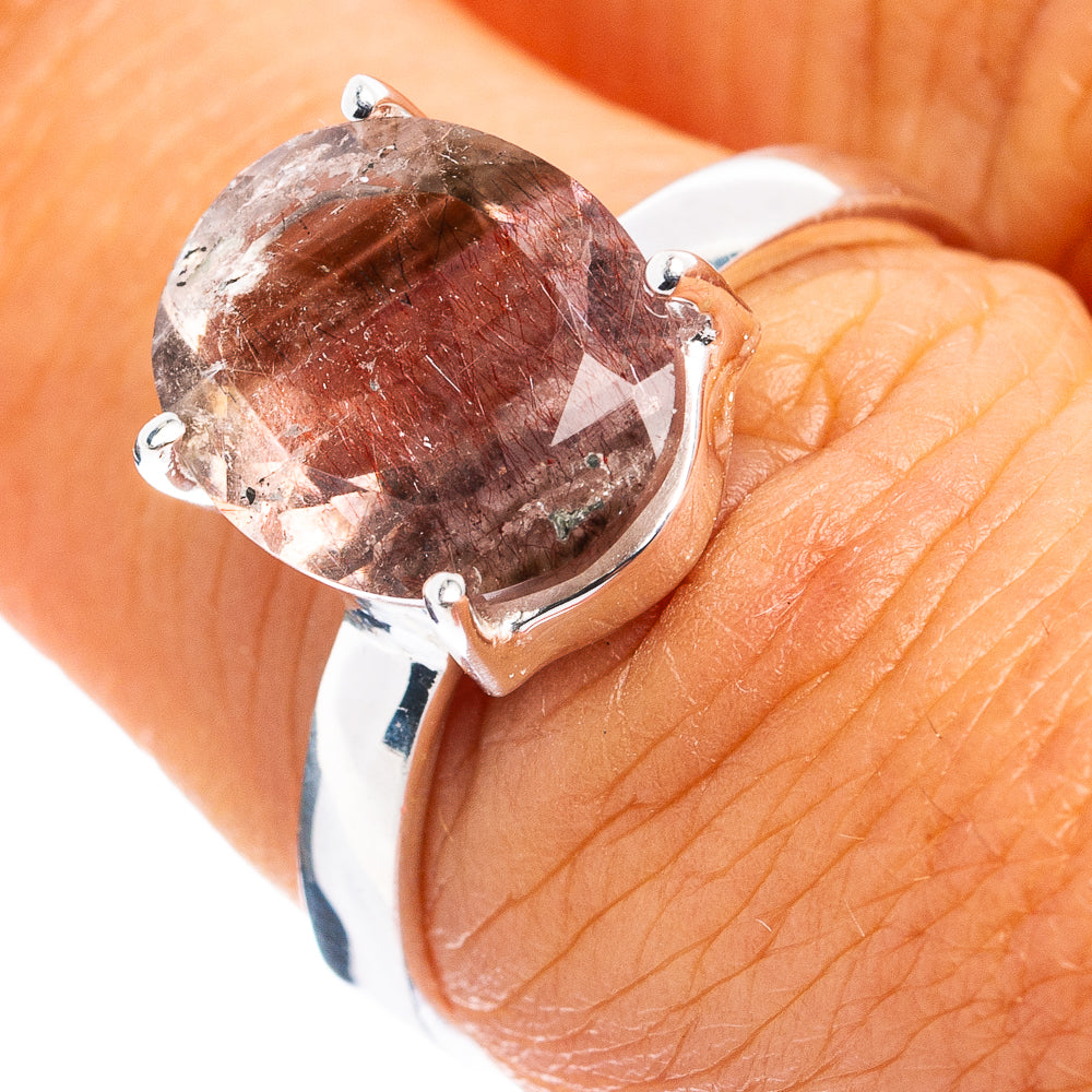 Rare Super Seven Ring Size 7 (.925 Sterling Silver)