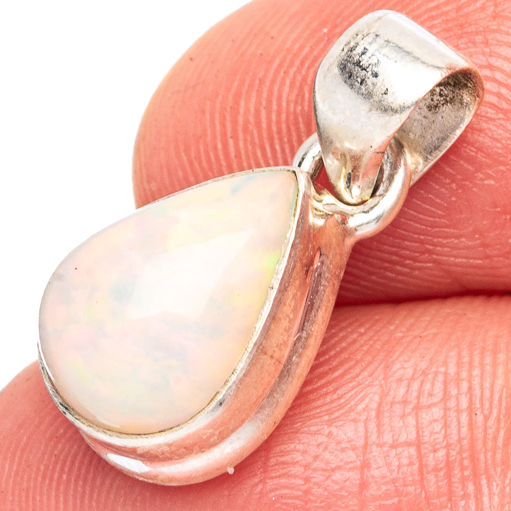Large Rare Ethiopian Opal Pendant 7/8" (925 Sterling Silver) P43478