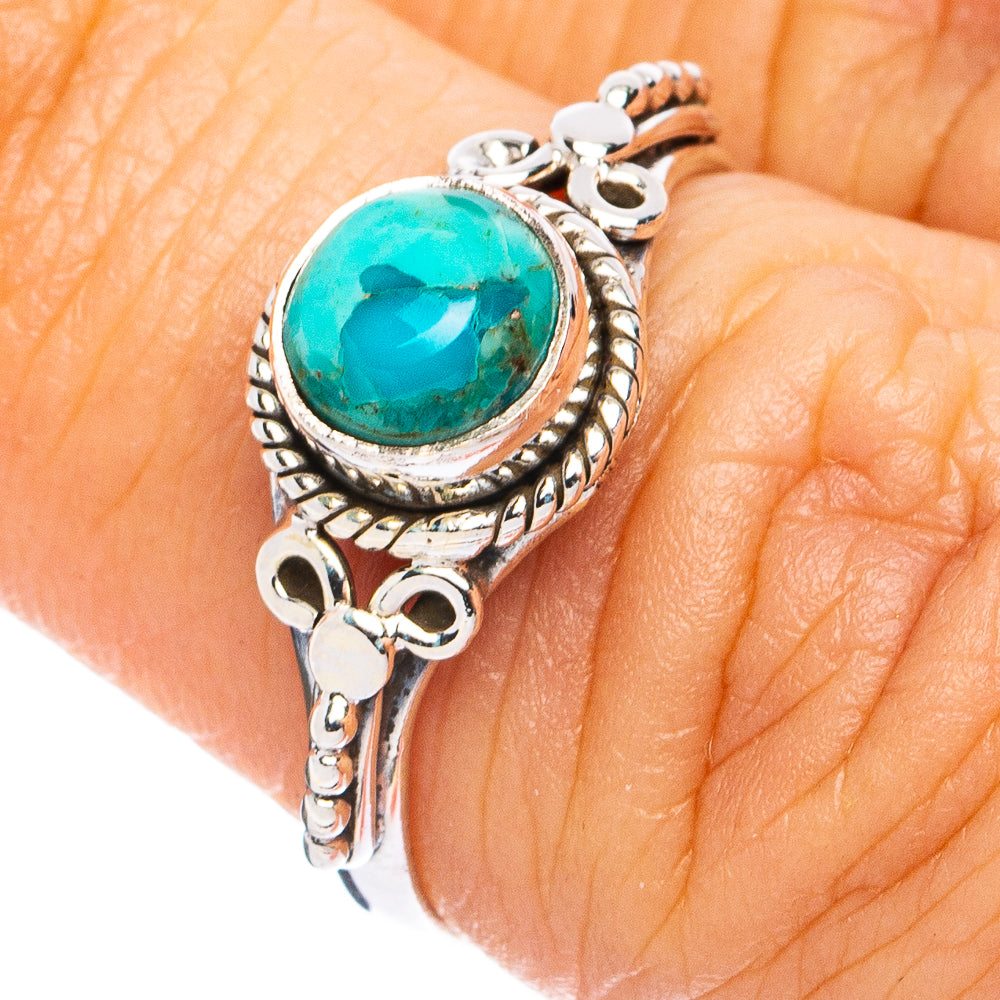 Mohave Turquoise Ring Size 6.75 (925 Sterling Silver) R8259