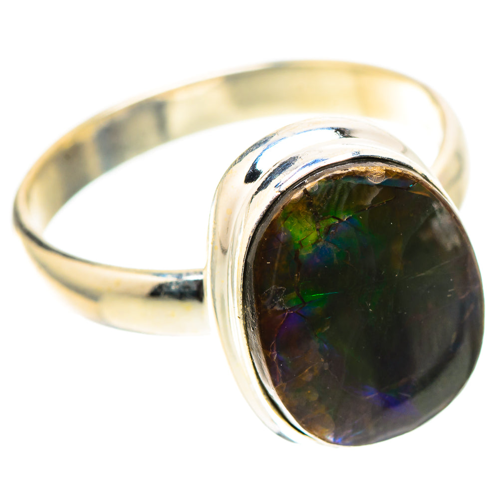 Canadian Ammolite Ring Size 10 (925 Sterling Silver) RING138517
