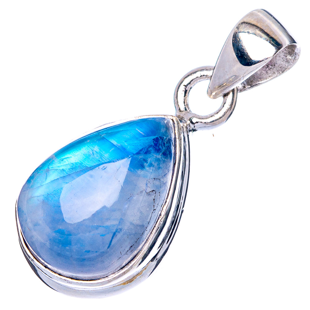 Rainbow Moonstone Pendant 1" (925 Sterling Silver) P42388