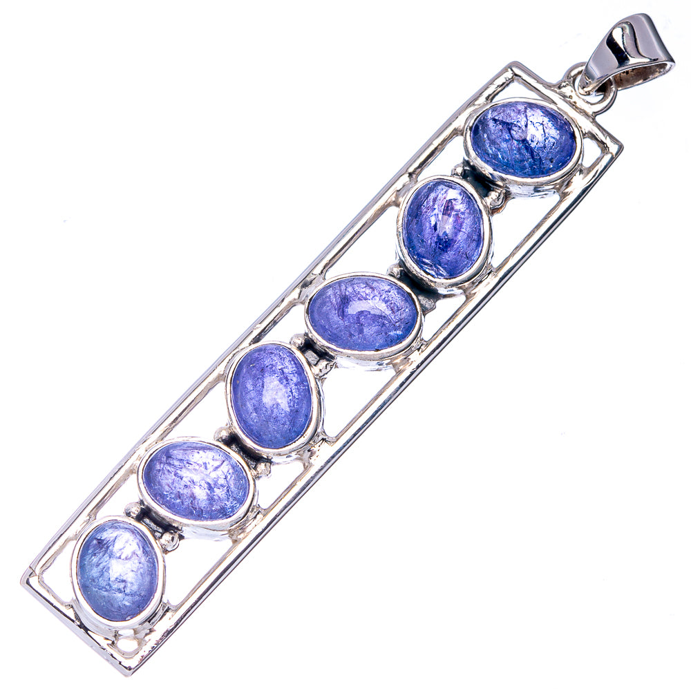 Signature Natural Tanzanite Pendant 2 1/2" (925 Sterling Silver) P41180
