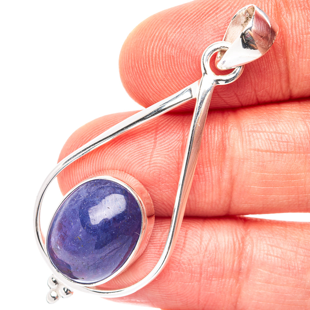 Rare Premium Tanzanite Pendant 2" (.925 Sterling Silver)