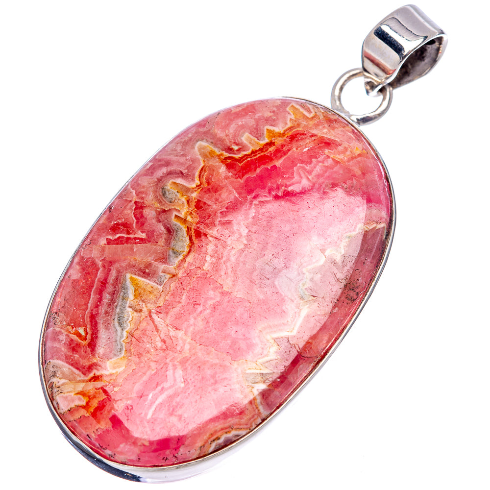 Premium Rhodochrosite Pendant 2 1/4" (.925 Sterling Silver)