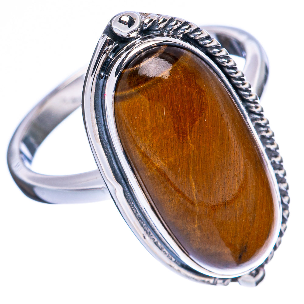Asc Premium Tiger Eye Ring Size 8.75 (925 Sterling Silver) R3457