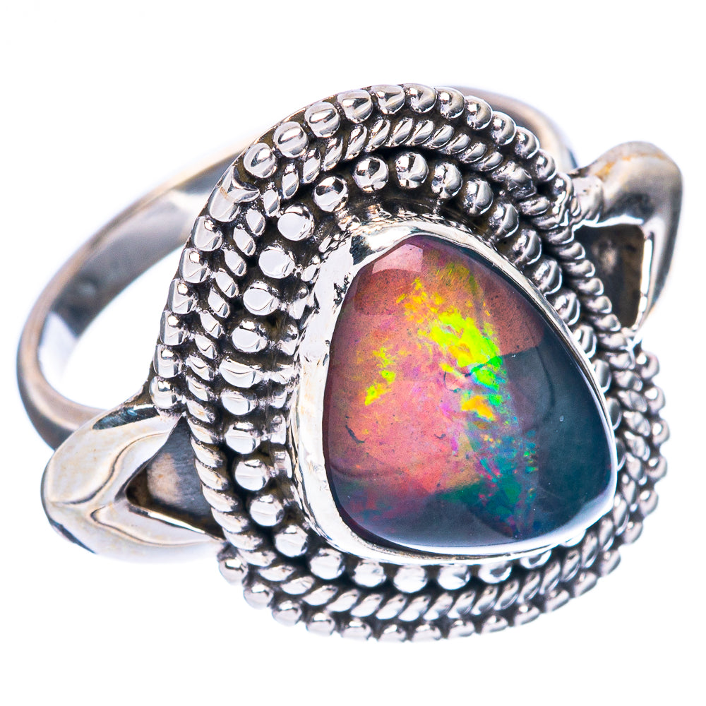 Rare Triple Opal Ring Size 6.5 (925 Sterling Silver) R4295