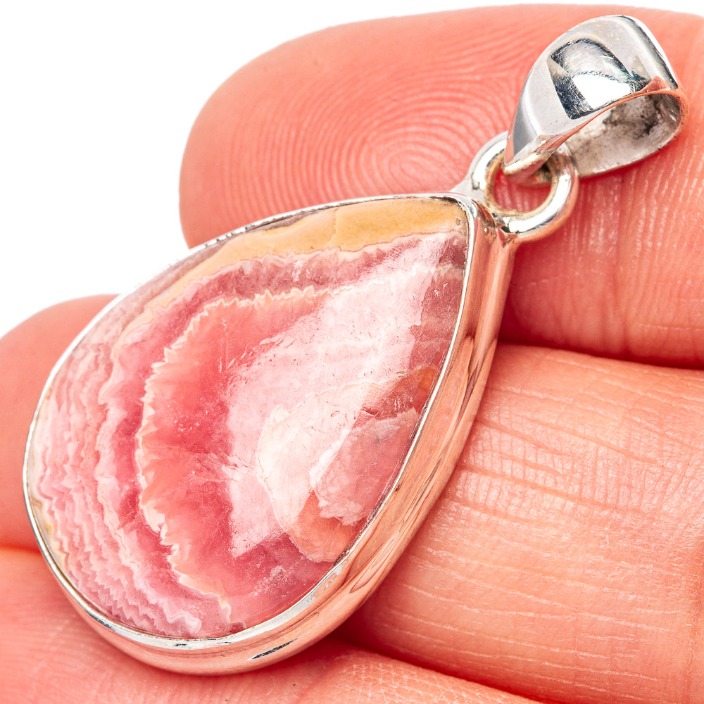 Rhodochrosite Pendant 1 3/8" (925 Sterling Silver) P42793