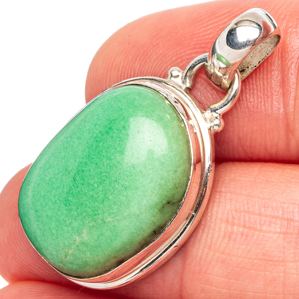 Variscite Pendant 1 1/4" (.925 Sterling Silver)