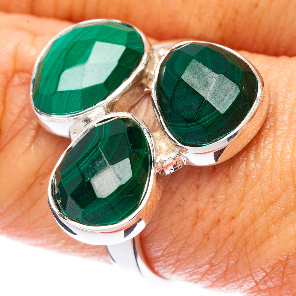 Asc Premium Malachite Ring Size 8.75 (925 Sterling Silver) R3445