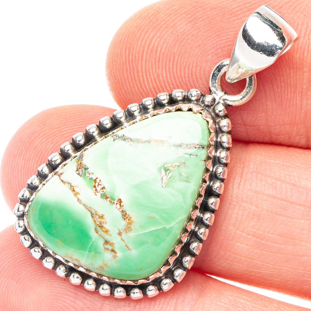 Variscite Pendant 1 3/8" (925 Sterling Silver) P43822