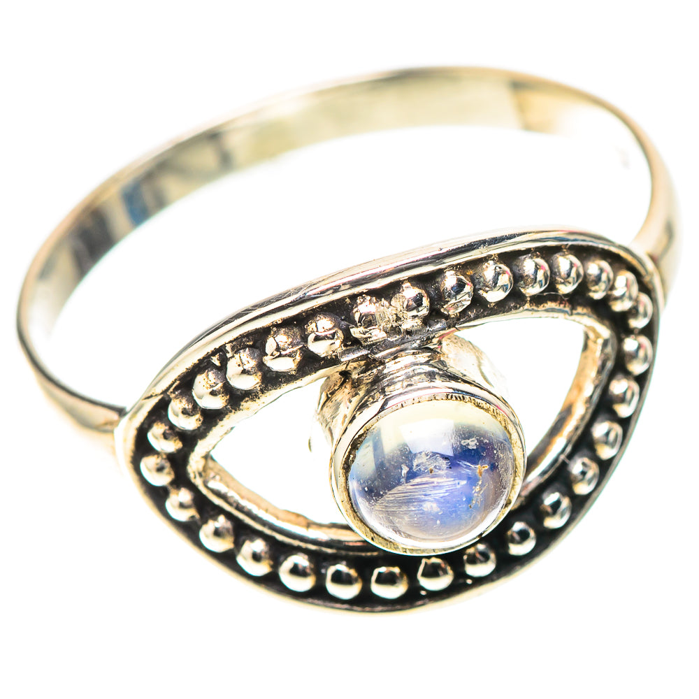 Rainbow Moonstone Ring Size 9 (925 Sterling Silver) RING138417