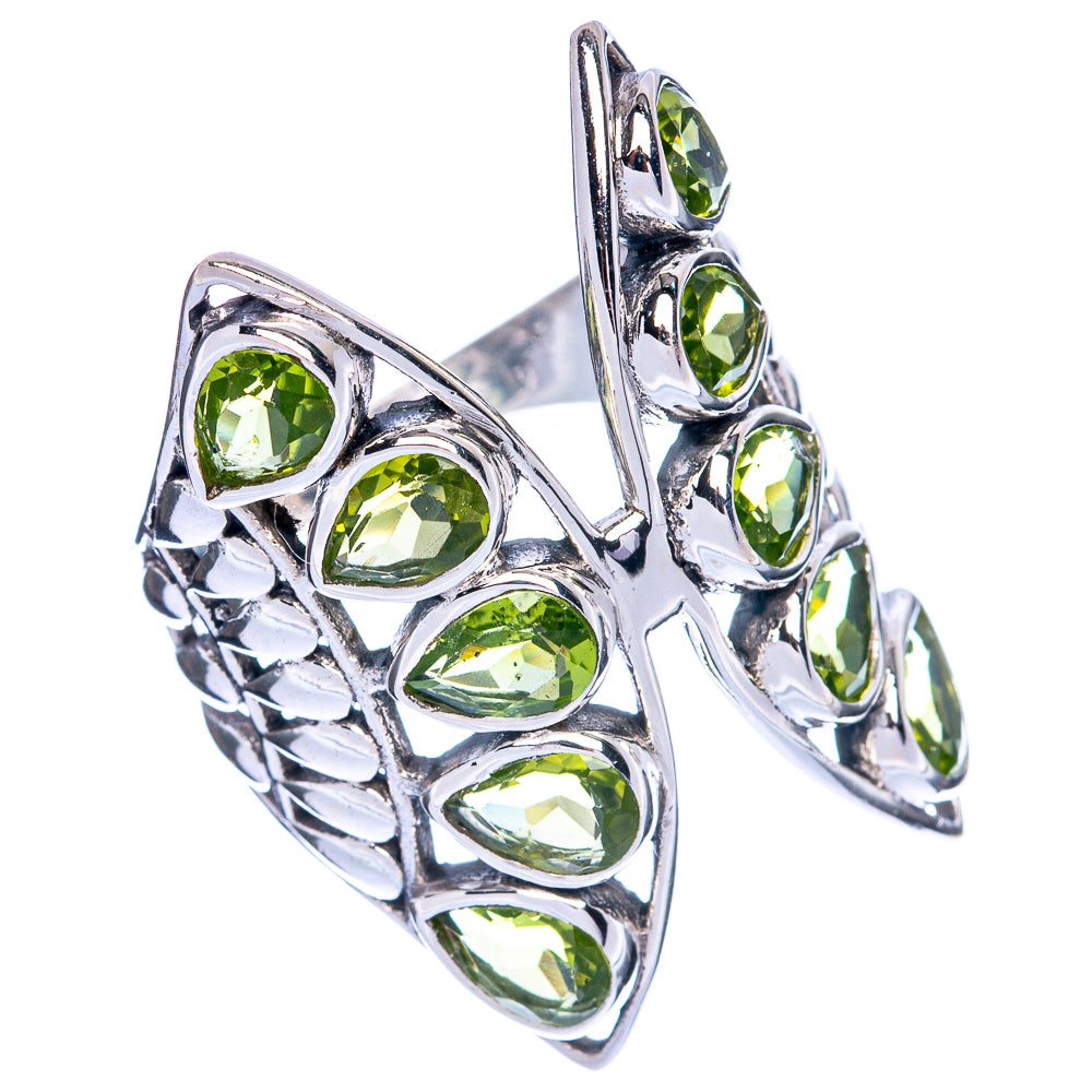Large Peridot Ring Size 8.5 (925 Sterling Silver) R144510