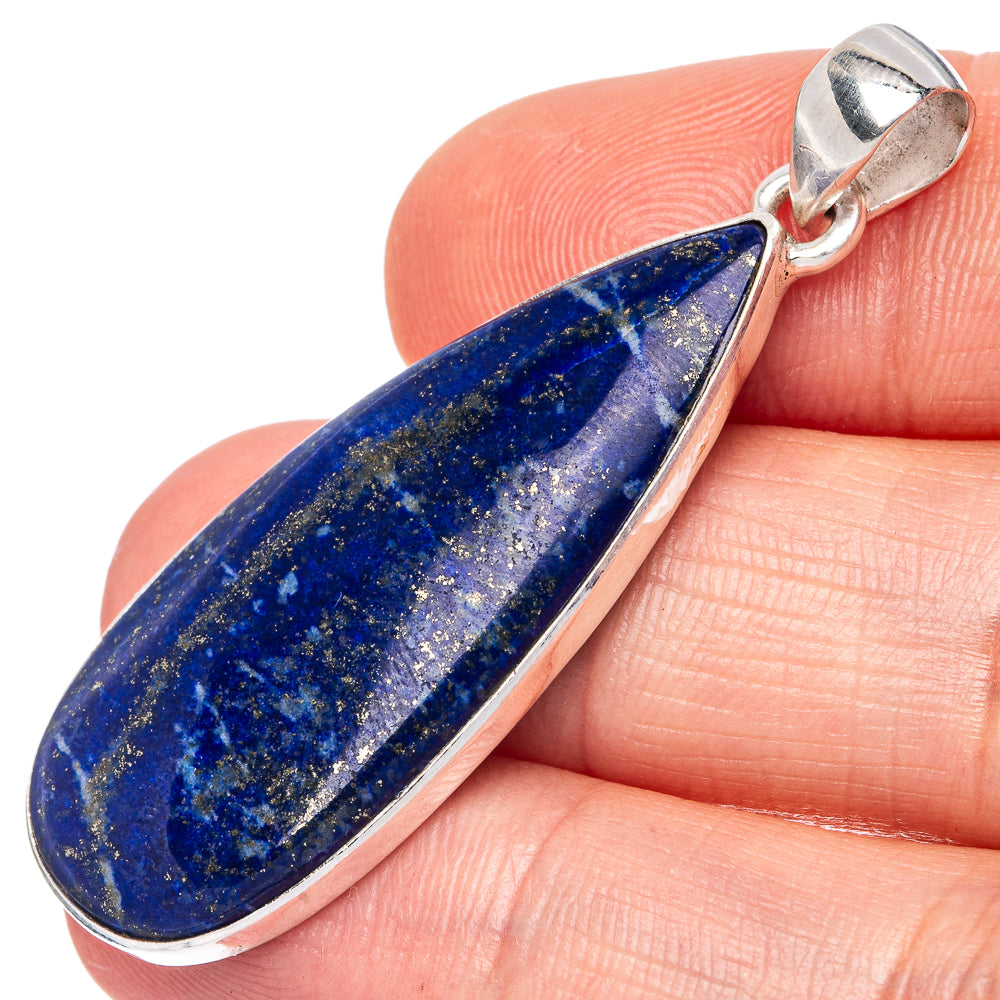 Lapis Lazuli Pendant 1 7/8" (925 Sterling Silver) P42164
